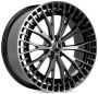 Легковой диск Skill Wheels SL405 10x22 5x112 ET45 66,6 чёрный + полированные спицы